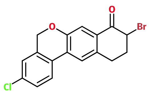 (image for) MC085400 9-Bromo-3-chloro-10,11-dihydro-5H,9H-6-oxa-benzo[a]anthracen-8-one